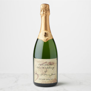 Para Vinos Espumosos Etiquetas de Botellas de Vino Burbujeante (o Vino)