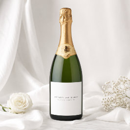 Para Vinos Espumosos Etiquetas de Botellas de Vino de Boda de Lujo con 