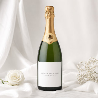 Para Vinos Espumosos Etiquetas de Botellas de Vino de Boda de Lujo con 