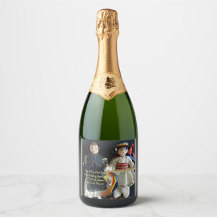 Para Vinos Espumosos Etiquetas de botellas de vino de boda y vino espum
