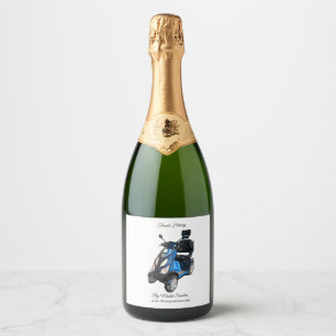 Para Vinos Espumosos Etiquetas de Botellas de Vino Espumoso (10.2 cm x 