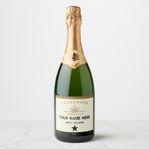 Para Vinos Espumosos Plantilla personalizada de etiquetas de champán