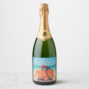 Para Vinos Espumosos Sube tus etiquetas de botella de foto con texto pe