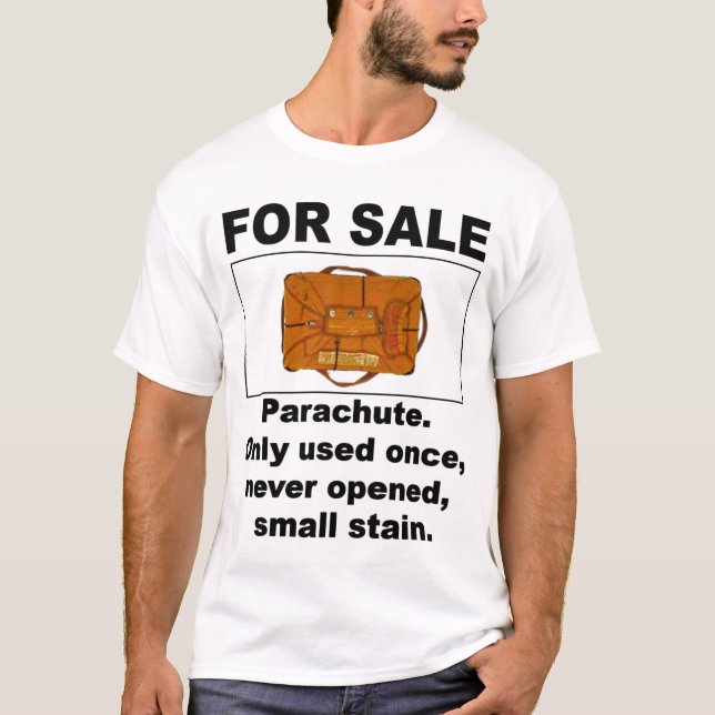 Paracaídas para la camiseta de la venta (Anverso)