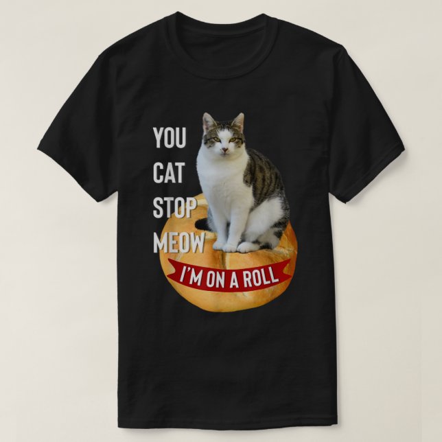 Parada De Gato, Me Meto En Una Camiseta Graciosa P (Diseño del anverso)
