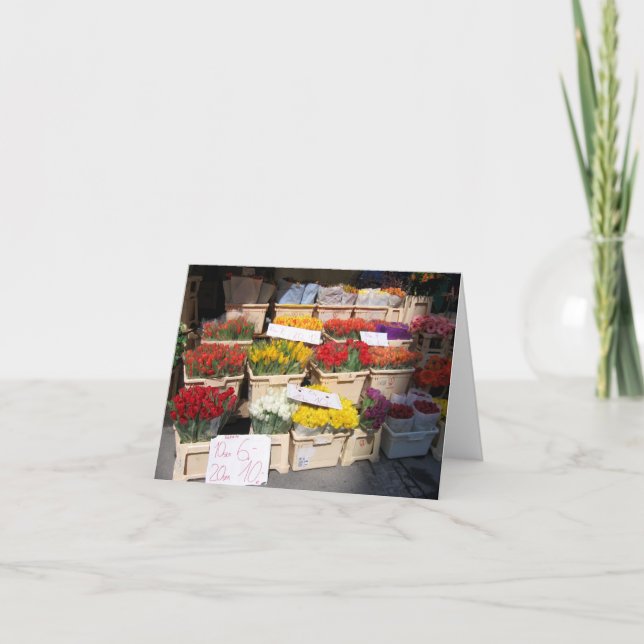 Parada de la flor de la tarjeta de felicitación, (Anverso)