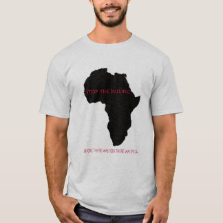 Parada negra de África de la camiseta la