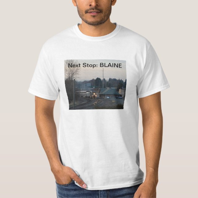 Parada siguiente, Blaine, camiseta de WA (Anverso)