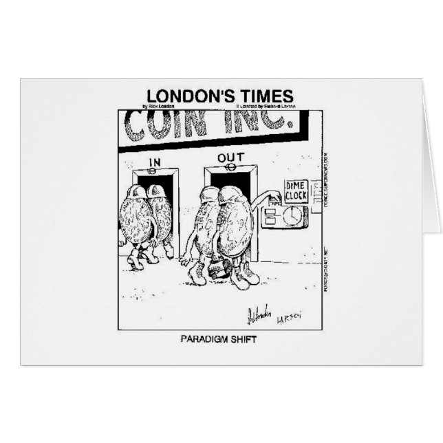 Paradigm Shift Funny Cartoon Gifts & Collectibles (Anverso (Horizontal))