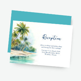 Paradise Island Tropical Beach Wedding Recepción