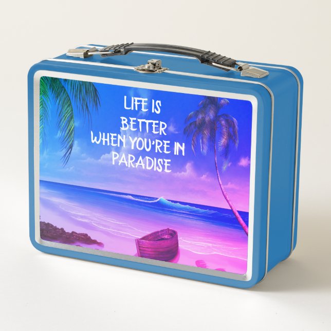 Paradise Metalizado Lunch Box (Anverso)