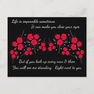 Parado justo al lado de tu postal de aliento