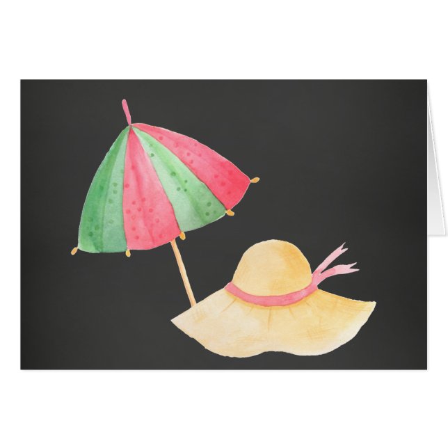 Paraguas de playa y Gorra (Anverso (Horizontal))
