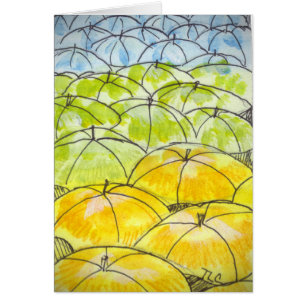 paraguas en primavera