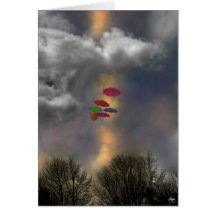 Paraguas en un Cloudscape