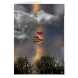 Paraguas en un Cloudscape