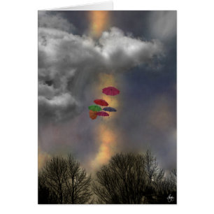 Paraguas en un Cloudscape