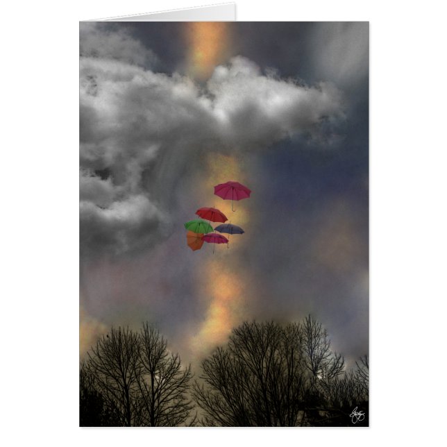 Paraguas en un Cloudscape (Frente)