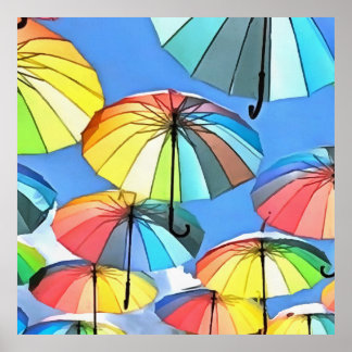 Paraguas flotantes Cielo Parasoles sinérgicos Arte