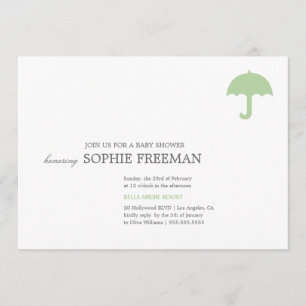 PARAGUAS INVITACIÓN PARA BABY SHOWER