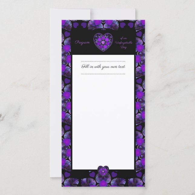 Paraguas morados y corazones .7 (Anverso)