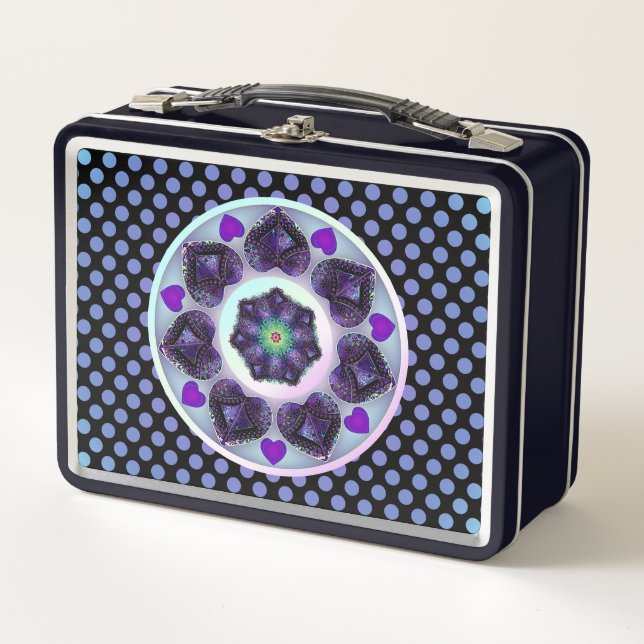 Paraguas morados y corazones .7 (Anverso)