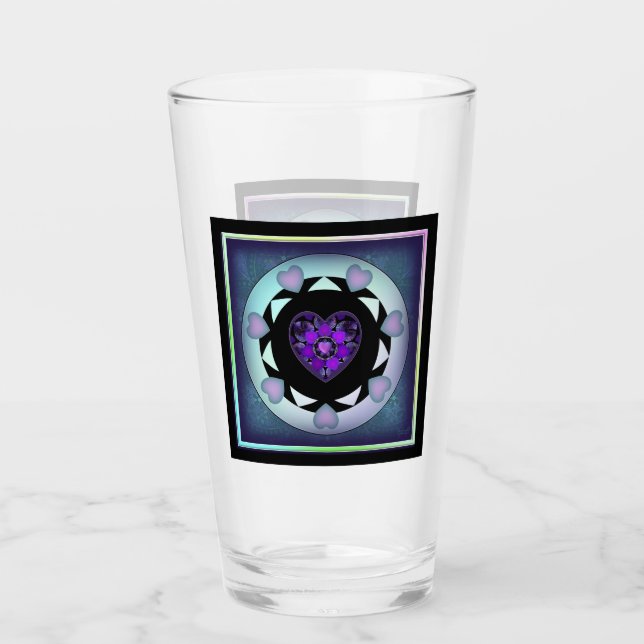 Paraguas morados y corazones .7 (Anverso)