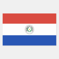 Paraguay* Pegatina de la bandera