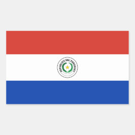 Paraguay* Pegatina de la bandera