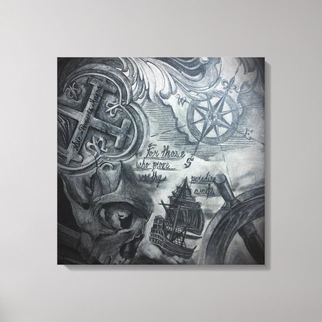 Paraíso a la espera del lienzo (Anverso)