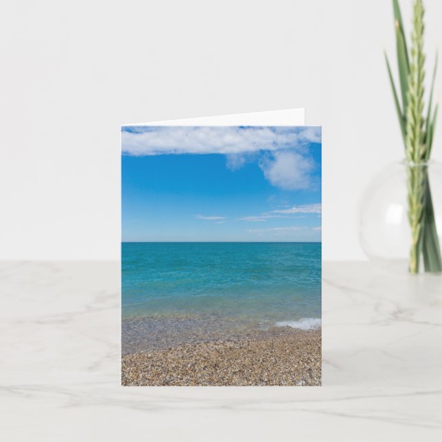 Paraíso Azul en la tarjeta de felicitación Lake Mi (Anverso)