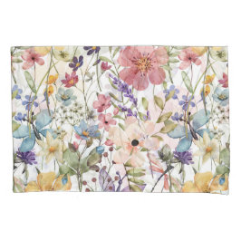 Paraíso de flores en fundas de parejas blancas par
