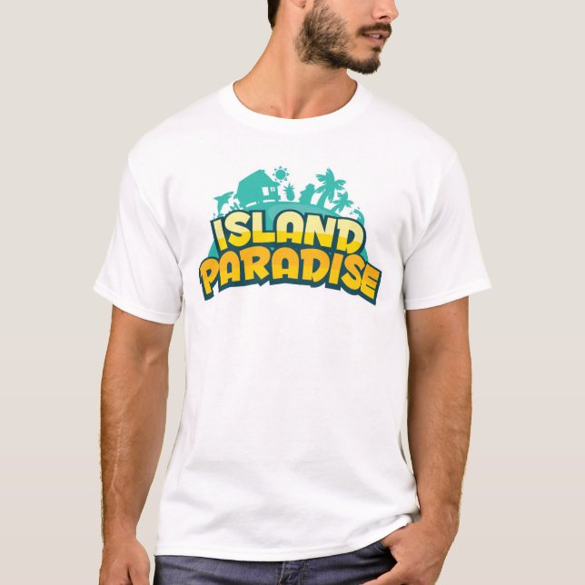 Paraíso de la isla - camiseta para hombre (Anverso)
