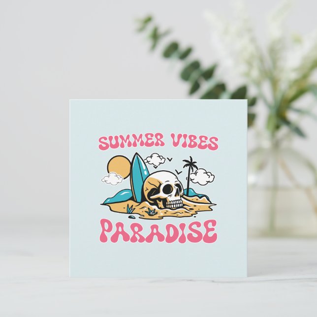 Paraíso de las vibraciones de verano - Calavera (Anverso de pie)