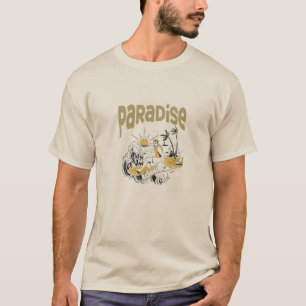 "Paraíso encontrado" Beach Vibes Camiseta