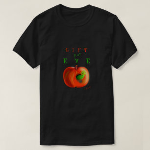 Paraíso gracioso camiseta masculina de Apple - tex