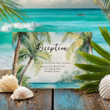 Paraíso Palmas Tropical Beach Wedding Recepción