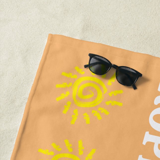 Paraíso personal: Toalla de playa Personalizado (In situ)