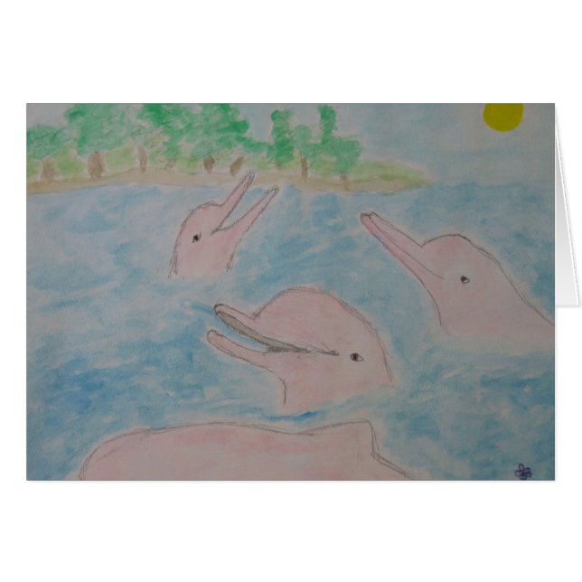 paraíso rosado del delfín de río (Anverso (Horizontal))
