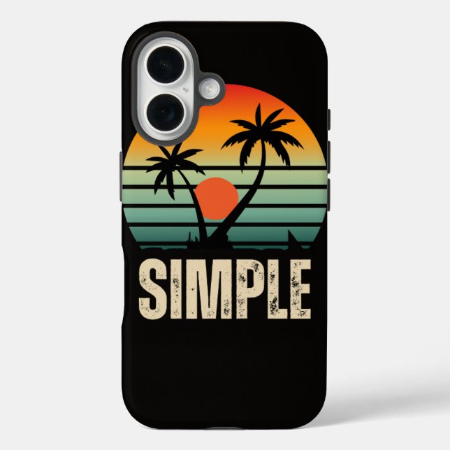 Paraíso simple | Funda de iPhone 16 (Reverso )