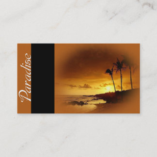 Paraíso - tarjetas de visita del viaje de las