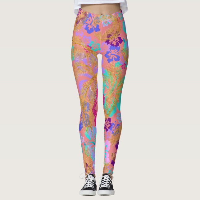 Paraiso Tropical CBDOilPrincess Leggings (Anverso)