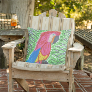 Paraíso tropical Cojín decorativo Macaw