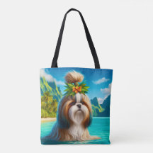 Paraíso Tropical con Bolsa de Tote Magnum Canvas