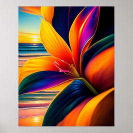 Paraíso tropical Flores Arte Imprimir