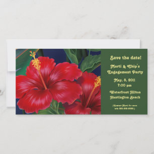 Paraíso tropical Hibiscus Invitación y tarjeta de