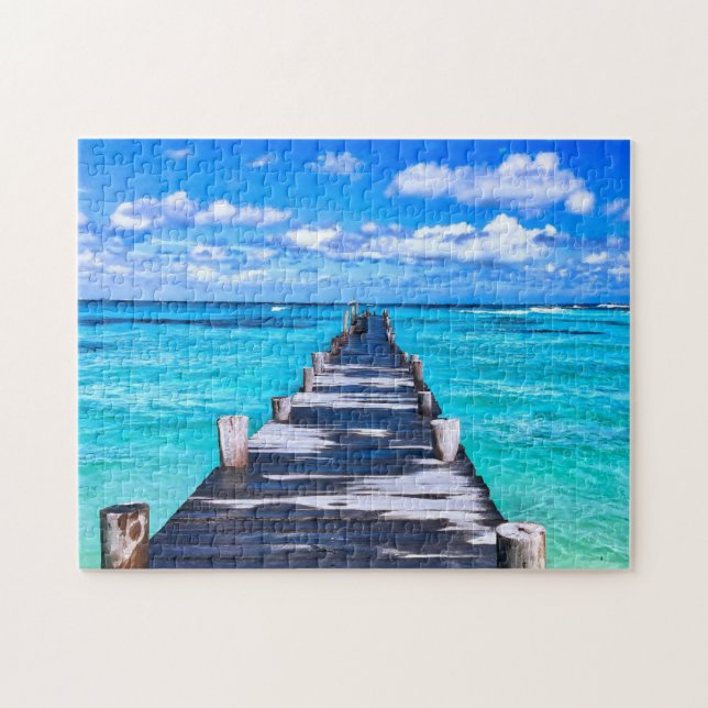 PARAÍSO TROPICAL PIER JIGSAW PUZZLE (Horizontal)