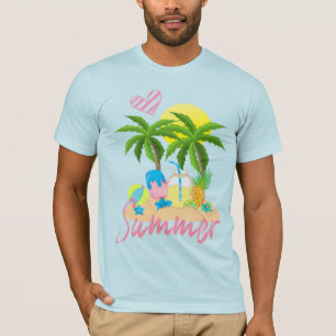 Paraíso tropical Verano Amor Playa Camiseta mascul