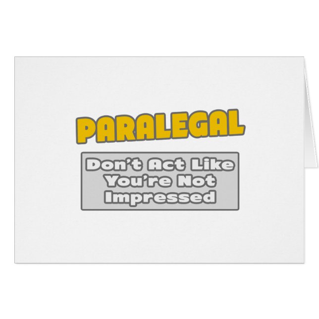 Paralegal. Estás impresionado (Anverso (Horizontal))