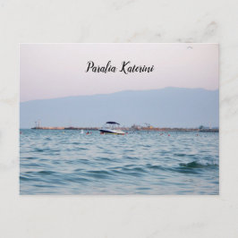 Paralia Katerini Grecia Tarjeta de Mar Egeo